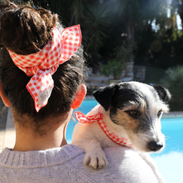 Bandana Vichy stylé & retro - Pour un look MATCHY avec son chien !